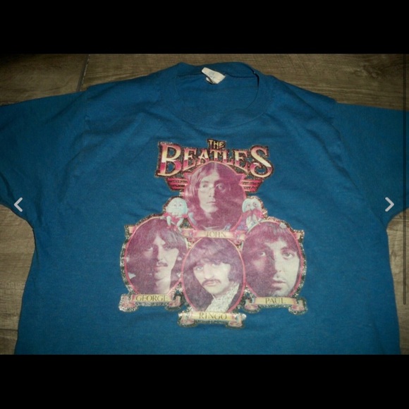 Vtg Cal Cru The Beatles Band T-shirt Tee Shirt Med - Picture 1 of 9